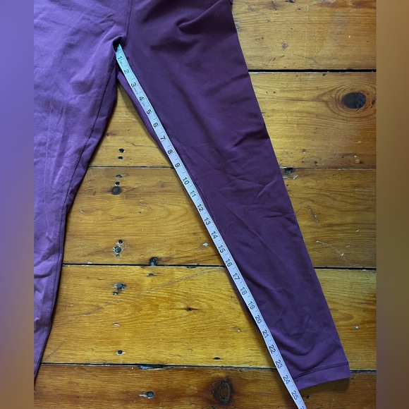 Maroon High Rise Leggings - Picture 8 of 8